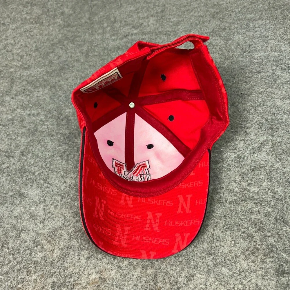 Nebraska Cornhuskers Mens Hat Strap Back Red College Football‎ NCAA Sports Cap ^